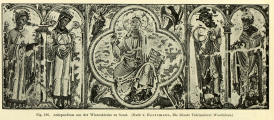 Plakat Christian illustration. Old image