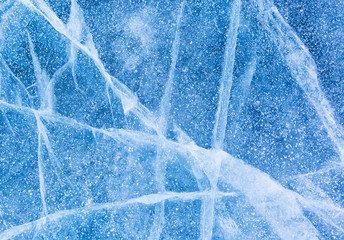The structure of ice on Lake Baikal. Background for design