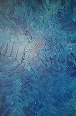 Abstrakt - Kunst - blau, Wellen