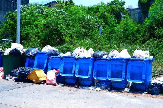 Garbage dump in the community