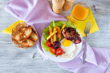Hearty breakfast