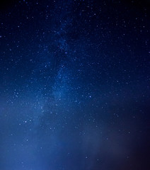 Obraz na płótnie Canvas Starry sky universe background Galaxy of Milky Way, blue space background with stars, cosmos