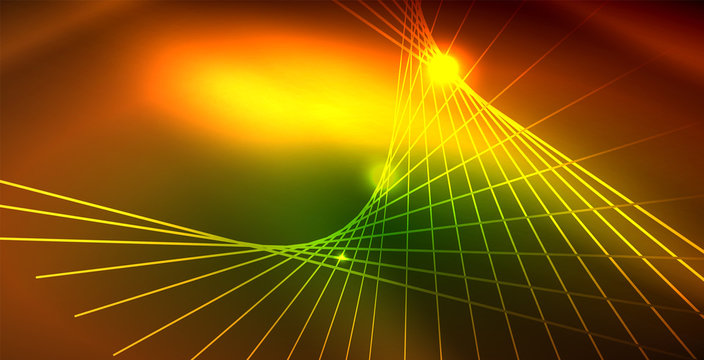 Shiny neon space background