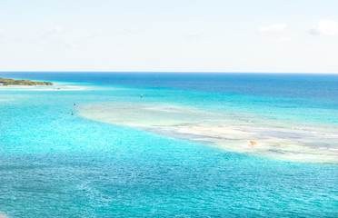 Fototapeta na wymiar Aruba in der Karibik