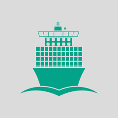 Container Ship Icon Front View