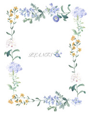Beautiful watercolor flowers for your design and greeting cards for the holiday