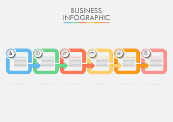 Fototapeta premium Business data visualization. timeline infographic icons designed for abstract background template milestone element modern diagram process technology digital marketing data presentation chart Vector
