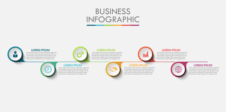Business data visualization. timeline infographic icons designed for abstract background template milestone element modern diagram process technology digital marketing data presentation chart Vector