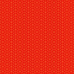 Chinese seamless pattern. Red and golden chinese traditional ornament background. Vector illustration