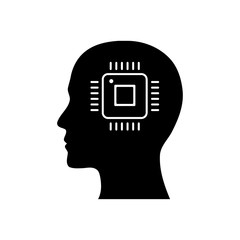 digital human head, brain, technology, head, memory, creative technology mind, artificial intelligence icon