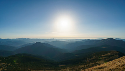 Landscape of Mount Petros - Chornohora of the Ukrainian Carpathian Mountains