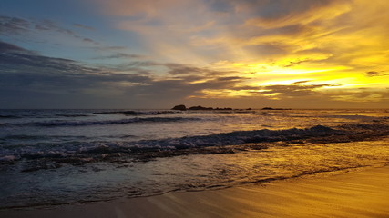 sunset over the sea