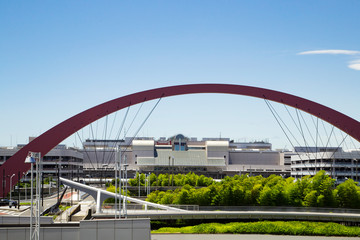 The landscape around Haneda airport Terminal 1