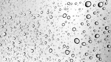 Fototapeta premium Water droplets texture on gray background