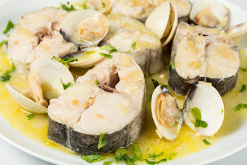 Merluza en salsa verde