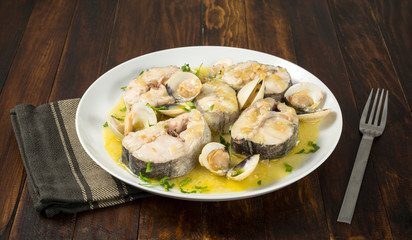 Merluza en salsa verde