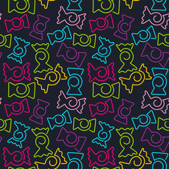 Colorful candies seamless background vector illustration. Hand drawn doodle .