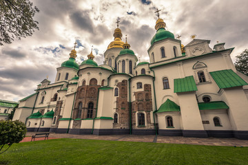 Obraz premium Kiev - September 28, 2018: Saint Sophia Orthodox monastery in Kiev, Ukraine