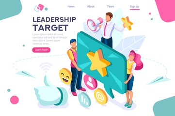 Hand show gesture, best conceptual target. Score app, can use for web banner, infographics, hero images. Flat isometric vector illustration isolated on white background