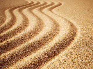 Fototapeta na wymiar Wave of sand pattern background texture. Relaxation vacation outdoor sunny day concept. 3d rendering illustration