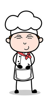 Tickle - Cartoon Waiter Male Chef Vector Illustration﻿