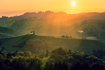 Sonnenuntergang Südsteiermark