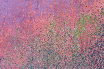  Painted metal surface aged over time as a backdrop