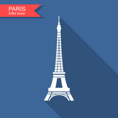 Eiffel tower , Paris, France. Travel Paris icon