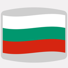 Flag of Bulgaria,  vector illustration, flat