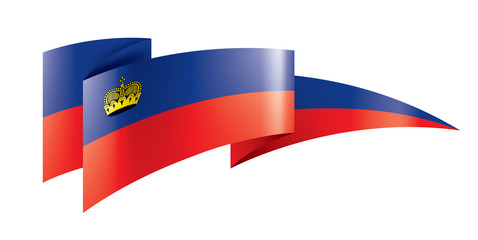 liechtenstein flag, vector illustration on a white background.