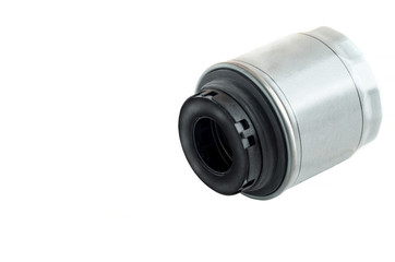 Oil filter car, a gray body on white bacground