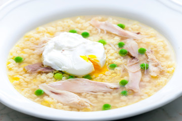 poultry soup with egg