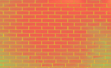 abstract brick wall background yellow and red gradient