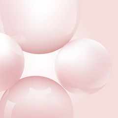 Fototapeta na wymiar pink balls. Vector illustration. Abstract modern design. - Vector