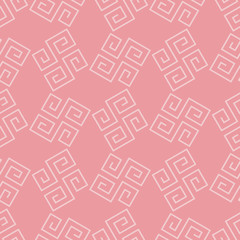 Greece vintage ethnic seamless pattern. Meandr. Folk abstract repeating background texture. Cloth design. Wallpaper. Mosaic.