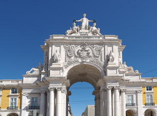 Obraz premium Arco da Rua Augusta at Praca do Comercio