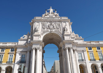 Arco da Rua Augusta at Praca do Comercio