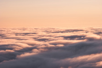 Fototapeta na wymiar Sky clouds aerial view background beautiful scenery flight heaven