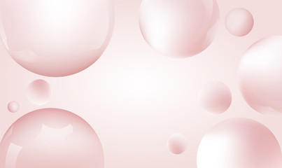 pink balls. Vector illustration. Abstract modern design. - Vector