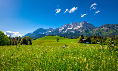 Idyllic alpine scenery, Kitzbühel, Tyrol, Austria
