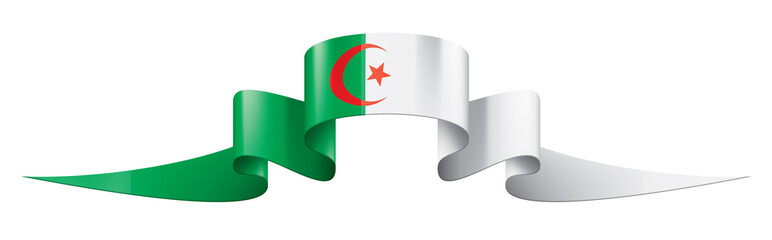 Algeria flag, vector illustration on a white background