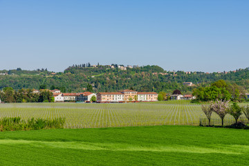 Beautiful countryside landscape in Altavilla Vicentina, Veneto