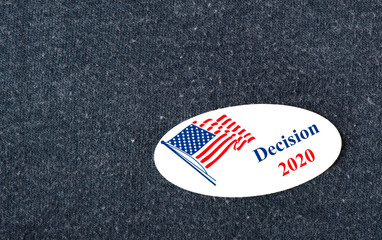 "Decision 2020" sticker