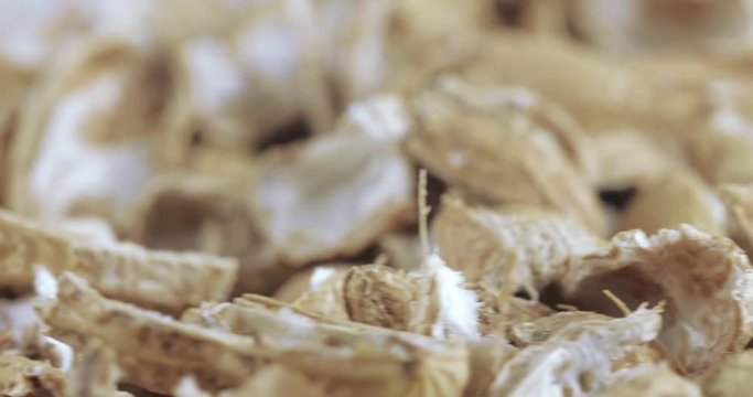 Roasted peanut shells