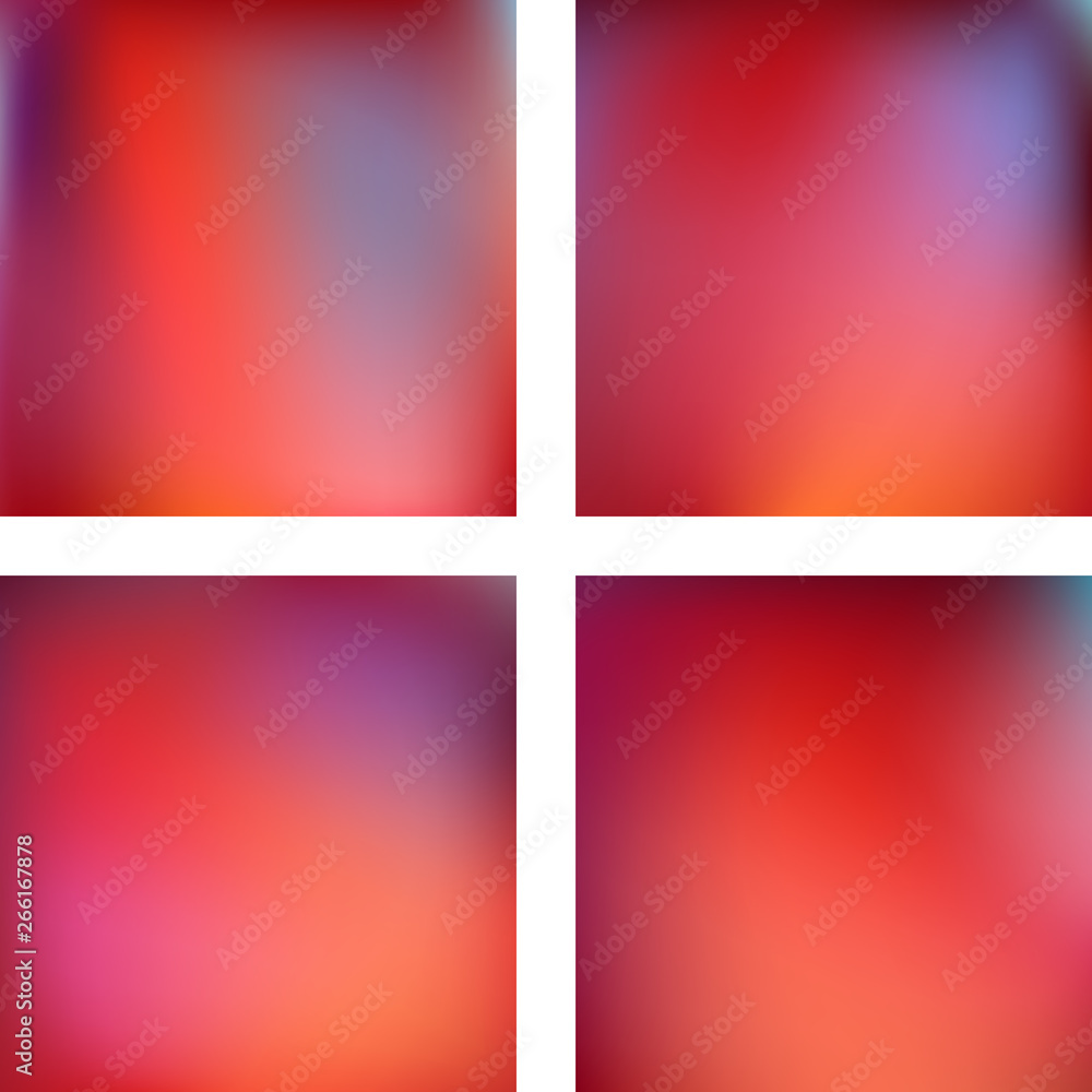 Aufkleber set with abstract blurred backgrounds. vector illustration. modern geometrical backdrop. abstract te