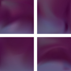 Set with purple abstract blurred backgrounds. Vector illustration. Modern geometrical backdrop. Abstract template.