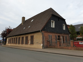 Fototapeta na wymiar Wohnhaus Palz in Senden in Westfalen - ältestes Wohnhaus im Ortskern 