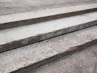 fragment of concrete stairs