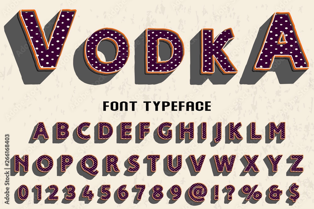 Poster font alphabet script typeface handcrafted handwritten vector label design