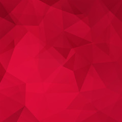 Fototapeta premium Abstract polygonal vector background. Red geometric vector illustration. Creative design template.